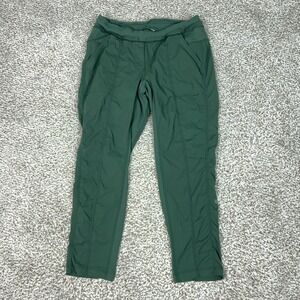 Lululemon Pants Womens 8 Green Woven Ankle Jogger Pockets Hiking Workout Sports